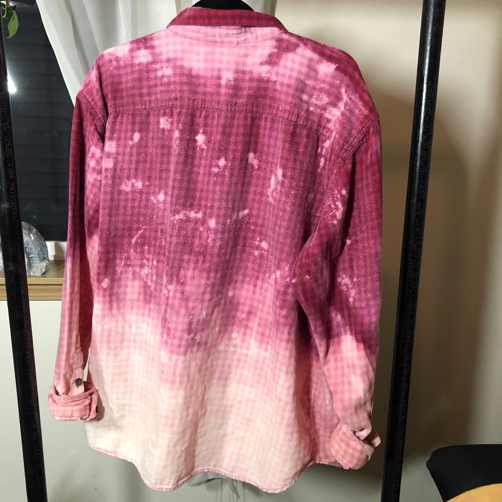 Hand bleached flannel! - Picture 1 of 2